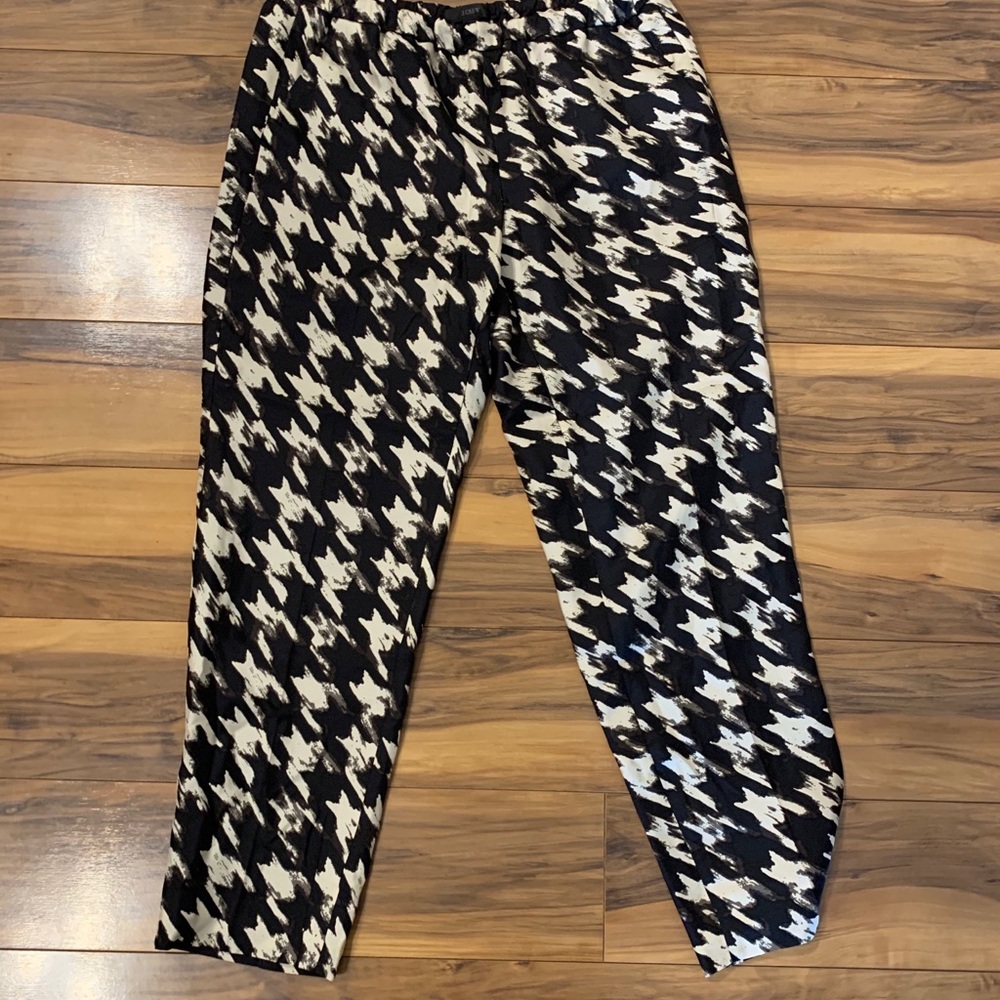 JCrew Houndstooth Easy Pants